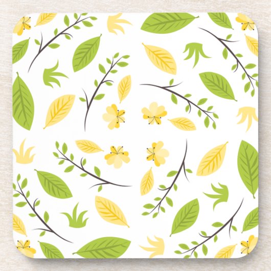 Dessous-de-verre Dessin des Feuilles Motifs de la nature (Devant)