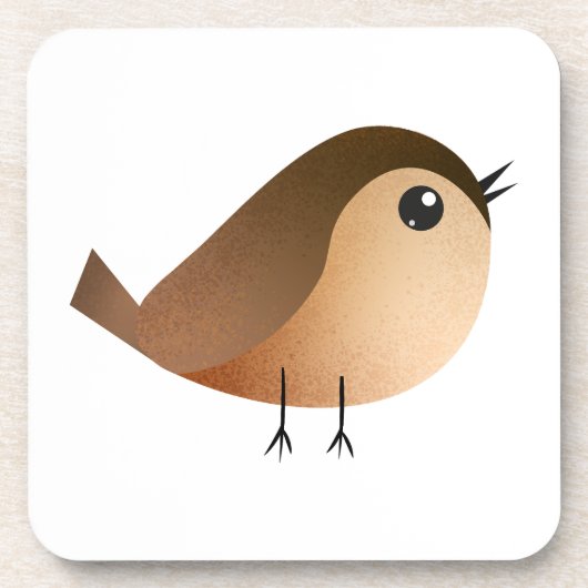 Dessous-de-verre Dessin d'Oiseau de Bruant (Devant)
