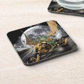 Dessous-de-verre Dessin Dragon et Imaginaire Lune (Côté gauche)