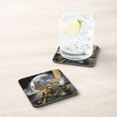 Dessous-de-verre Dessin Dragon et Imaginaire Lune (Côté Droit)