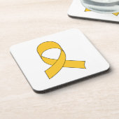 Dessous-de-verre Dessin du ruban or (Côté gauche)