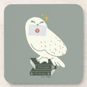 Dessous-de-verre Dessin fantaisiste d'Hedwig avec lettre