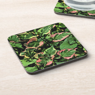 Dessous-de-verre dessous de verre, CHAMELEON PLANTE/VERT ET FEUILLE