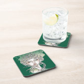 Dessous-de-verre Dessous de verres plastique dur Déesse des arbres  (Côté Droit)