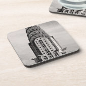 Dessous-de-verre Dessus de Chrysler construisant NYC - B&W (Côté gauche)