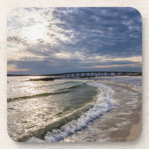 Dessous-de-verre Destin Florida Soirée Vagues Ensemble de Dessous d