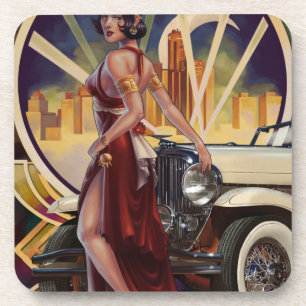 Dessous-de-verre Detroit, Michigan Ville automobile