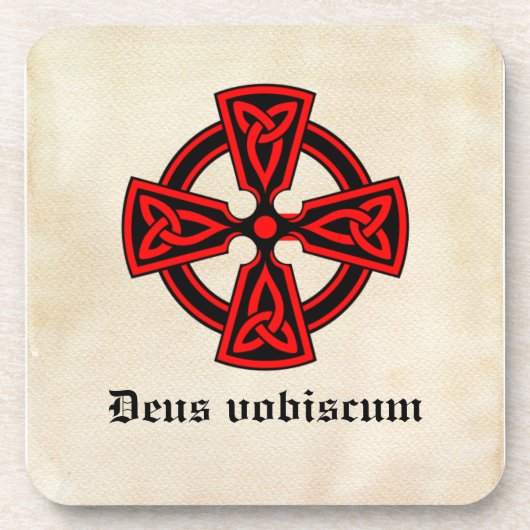 Dessous-de-verre Deus Vobiscum Celtic Cross (Devant)