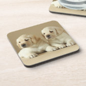 Dessous-de-verre Deux Marionnettes Golden Labrador (Côté gauche)