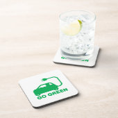 Dessous-de-verre Devenez écolo ~ Conduite de voitures électriques (Côté Droit)