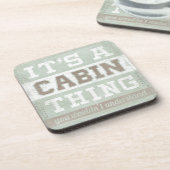 Dessous-de-verre Devis | C'est une chose Cabine (Côté gauche)