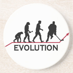 Dessous de verre d'évolution d'hockey