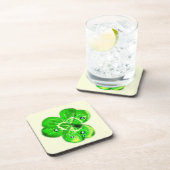 Dessous-de-verre Dew Dew Drops Beverage Coaster Fresh Green (Côté Droit)