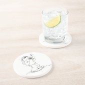 Dessous de verre d'homme d'harmonica (Côté)