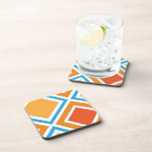 Dessous-de-verre diamant Abstrait géométrique (Côté Droit)