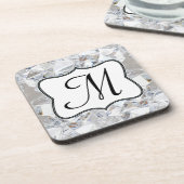 Dessous-de-verre Diamond Ice Crystal Glitz Monogramme Dessous de ve (Côté gauche)