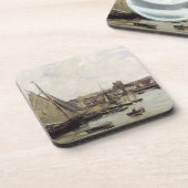 Dessous-de-verre Dieppe, 1875 (huile sur le panneau) (Côté gauche)