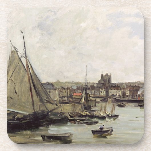Dessous-de-verre Dieppe, 1875 (huile sur le panneau) (Devant)
