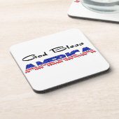 Dessous-de-verre Dieu patriotique bénit l'Amérique (Côté gauche)