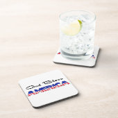 Dessous-de-verre Dieu patriotique bénit l'Amérique (Côté Droit)