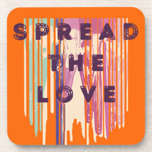 Dessous-de-verre Diffuser L'Amour Fondu Couleurs Citations Positive