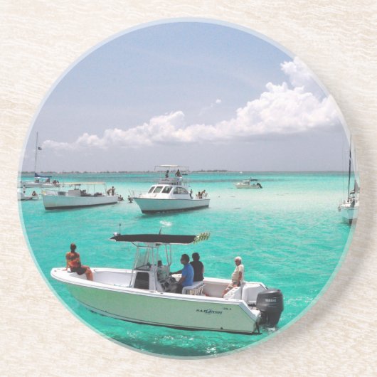 Dessous de verre d'îles de Grand Cayman de ville (Devant)