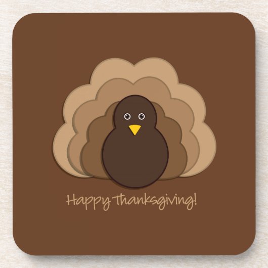 Dessous-de-verre Dinde de Thanksgiving (Devant)
