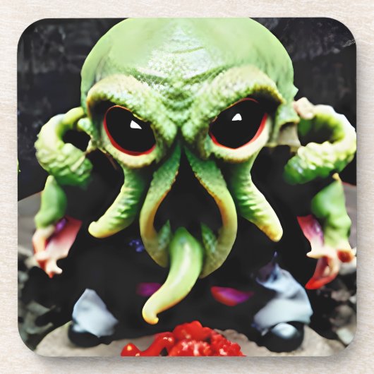 Dessous-de-verre Dîner avec Cthulhu (Devant)