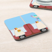 Dessous-de-verre Diner Cartoon Retro Fifties (Côté gauche)