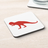 Dessous-de-verre Dinosaure rouge (Côté gauche)