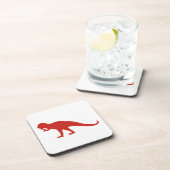 Dessous-de-verre Dinosaure rouge (Côté Droit)