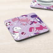 Dessous-de-verre Dinosaures de l'espace, Dinosaures mignons, Étoile (Côté gauche)