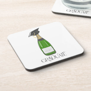 Dessous-de-verre Diplômé Casquette Champagne
