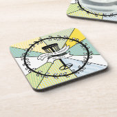 Dessous-de-verre Disque Golf Personnalisé Couple Date Établie (Côté gauche)