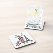 Dessous-de-verre Diva de cheveux noirs (Côté Droit)