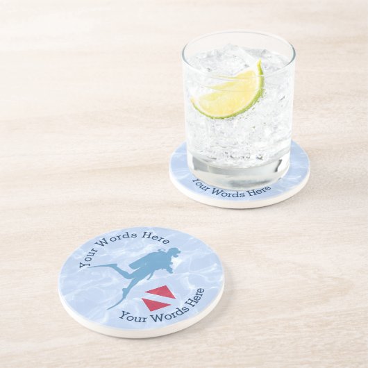 Dessous de verre Diver Personnalisé (Côté)