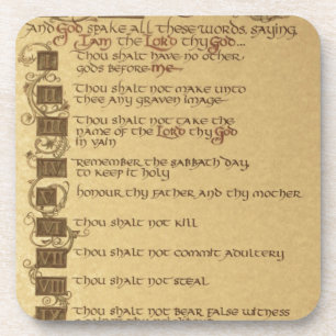 Dessous-de-verre dix commandements