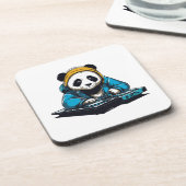 Dessous-de-verre DJ Kawaii Panda (Côté gauche)