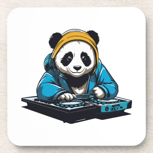 Dessous-de-verre DJ Kawaii Panda (Devant)