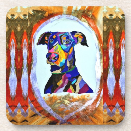 Dessous de verre Doberman (Devant)