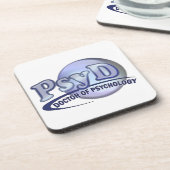 Dessous-de-verre Docteur de PsyD de LOGO de psychologie (Côté gauche)