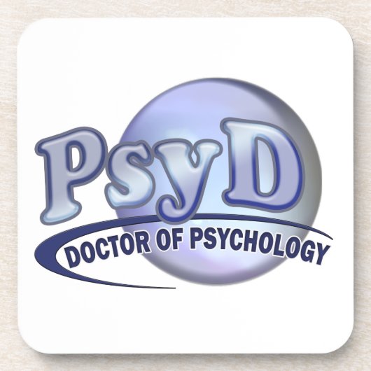Dessous-de-verre Docteur de PsyD de LOGO de psychologie (Devant)