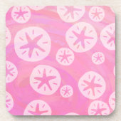 Dessous-de-verre Dollar de sable blanc et rose (Devant)