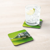 Dessous-de-verre Dollar facture origami éléphant sur arrière - plan (Côté Droit)