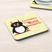 Dessous-de-verre Domination mauvaise du monde de Penguin™ (Côté gauche)