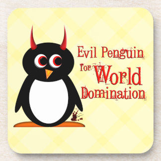 Dessous-de-verre Domination mauvaise du monde de Penguin™