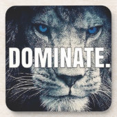 Dessous-de-verre Dominer - Motivation Lion (Devant)