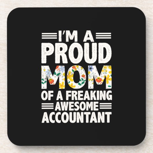 Dessous-de-verre Don comptable | Un Comptable Flambant (Devant)