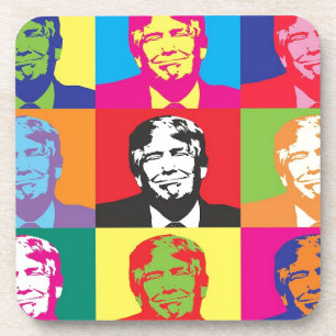 Dessous-de-verre Donald Trump Pop Art