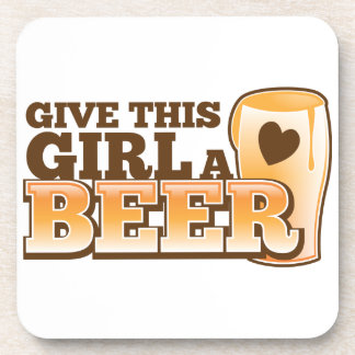 Dessous-de-verre Donnez à cette fille un ND de bière